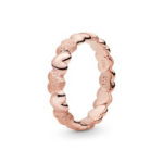 Pandora Matte Shine Hearts Ring, Pandora Rose ™ 187950
