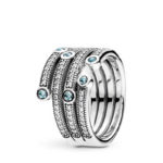 Pandora Shimmering Ocean Ring 191002CZF