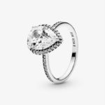 Pandora Sparkling Teardrop Halo Ring 196251
