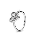 Pandora Winter heart, clear cz 196371cz
