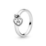 Pandora Heart-Shaped Padlock Ring 196571
