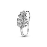 Pandora Oak Leaf Double Ring 198347CZ