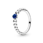 Pandora Sea Blue Beaded Ring 198598C12
