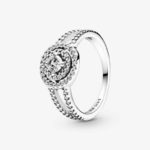 Pandora Sparkling Double Halo Ring 199408C01-EI