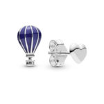 Pandora Sterling silver blue Balloon & Heart earrings 298058EN195