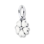 Pandora primrose, white enamel Charm 390365