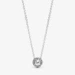 Pandora Round Sparkle Halo Necklace 396240 45cm