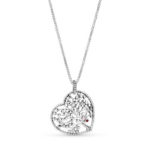 Pandora Family Tree Heart Pendant Necklace 396582ENMX