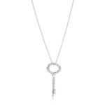 Pandora Silver Key Nacklace 397676-90cm