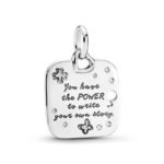 Pandora Feminine Empowerment Motto Pendant 397916CZ