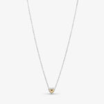 Pandora Domed Golden Heart Collier Necklace 399399C00-EI