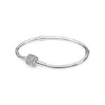 Pandora Moments Sparkling Pavé Clasp Snake Chain Bracelet 590723