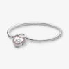 Pandora Moments bracelet in sterling silver Keep your Promise for charms 596586FPC