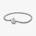 Pandora Moments Sparkling Crown O Snake Chain Bracelet 599046C01