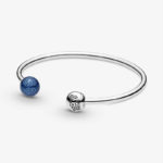 Pandora Blue Planet & Globe Open Bangle  599223C01