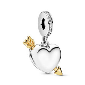 Pandora Loved Heart & Arrow Dangle Charm 767816CZ