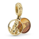 Pandora Pendant charm in Pandora Shine Sunset Simba and Mufasa 768262ENMX
