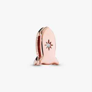 Pandora Space Rocket Clip Charm 787566CZ