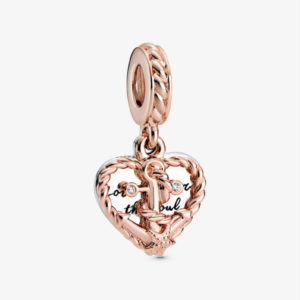 Pandora Rope Heart & Love Anchor Dangle Charm 788940C01