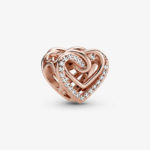 Pandora Sparkling Entwined Hearts Charm 789270C01