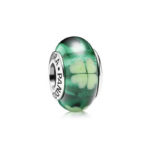 Pandora lucky green clover 790927