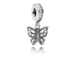 Pandora Vintage butterfly pendant charm 791255