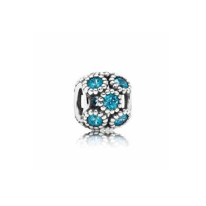 Pandora Teal openwork sparkling circles charm 791296