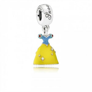 Pandora Disney-Snow White's Dress Dangle Charm-Mixed Enamel  791579ENMX