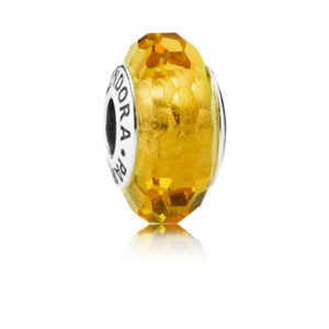 Pandora Golden Faceted Murano Charm 791629
