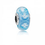 Pandora Blue Bloom Murano Glass Charm 791666