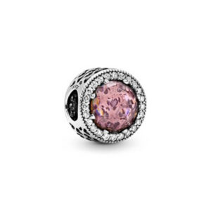 Pandora Radiant hearts, subtle pink crystal and clear cz 791725NBP