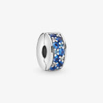 Pandora Blue Pavé Clip Charm 791817l