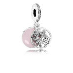Pandora It's spring!, pink enamel and clear cz 791843