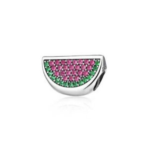 Pandora Watermelon pavé, red and green cz 791901