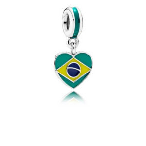 Pandora Brazil in my heart, different enamels 791911ENMX