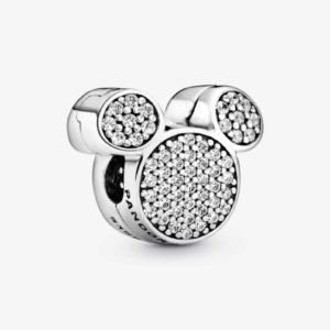 Pandora Disney Mickey Mouse Ears Pave Clip Charm 791931CZ