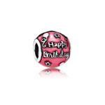 Pandora Birthday celebration, clear plum glaze 791983