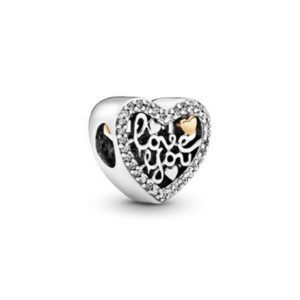 Pandora Openwork Love You Heart Charm 792037