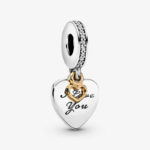Pandora I Love You Forever Heart Dangle Charm 792042