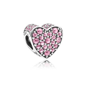 Pandora Pink Dazzling Heart Charm 792069