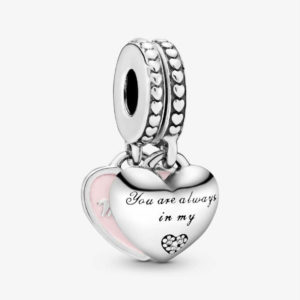 Pandora Mother & Daughter Hearts Dangle Charm 792072EN40