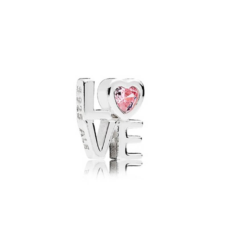 Pandora Little LOVE elements, pink cz 792161PCZ
