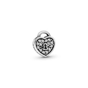 Pandora Pavé Heart Padlock Locket Element 792162CZ