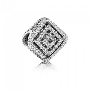 Pandora Geometric lines, clear cz 796211