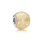 Pandora Glitter ball, gold glitter enamel 796327EN146
