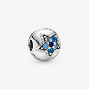 Pandora Shiny Blue Star Clip Charm 796380