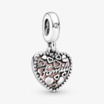 Pandora Love Makes A Family Heart Dangle Charm 796459EN28