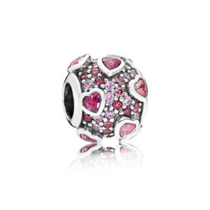 Pandora Raised Hearts Pavé Charm 796555CZSMX