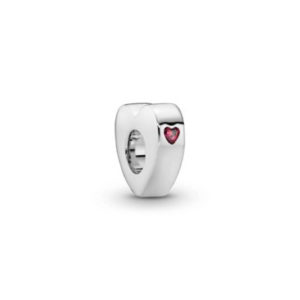 Pandora Red Heart You & Me Spacer Charm 796559CZR