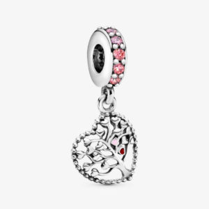Pandora Pink Family Tree Dangle Charm 796592CZSMX